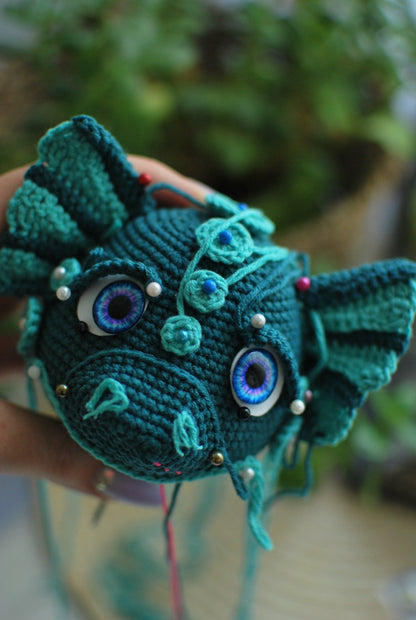 crochet dragone