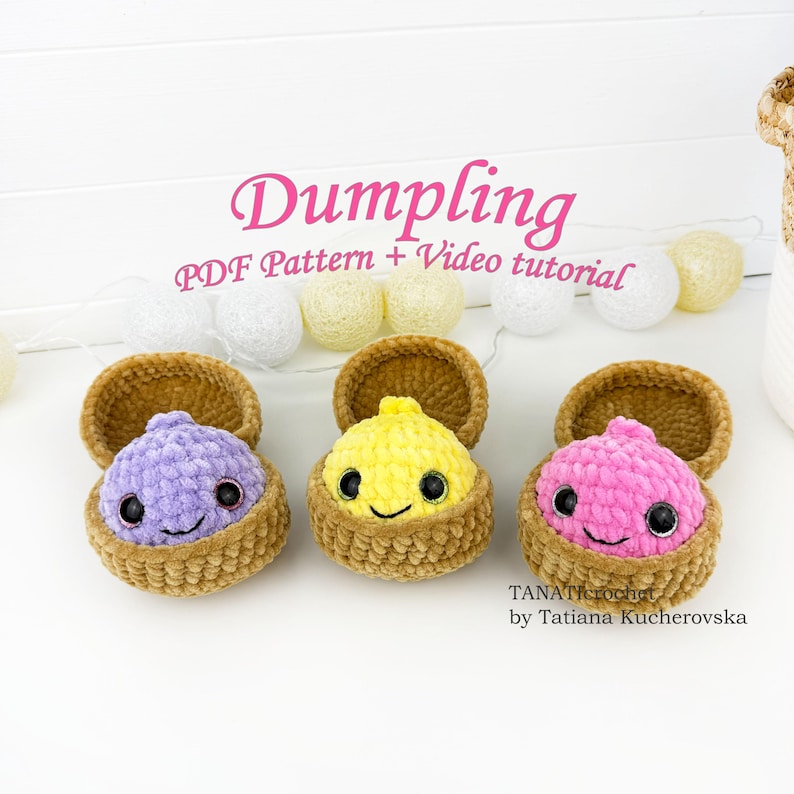 No-Sew Dumpling & Steamer Crochet Pattern – Viral Kawaii Amigurumi Plush Tutorial for Beginners  Select 87 more words to run Humanizer.