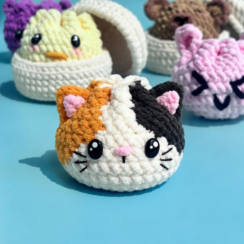 Dumplings & Steamer Crochet Pattern – Viral No-Sew Dumpling Amigurumi PDF Tutorial