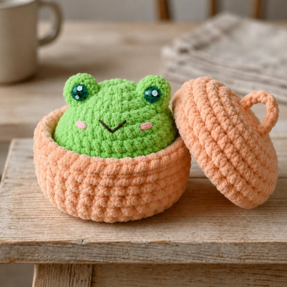 Dumplings & Steamer Crochet Pattern – Viral No-Sew Dumpling Amigurumi PDF Tutorial
