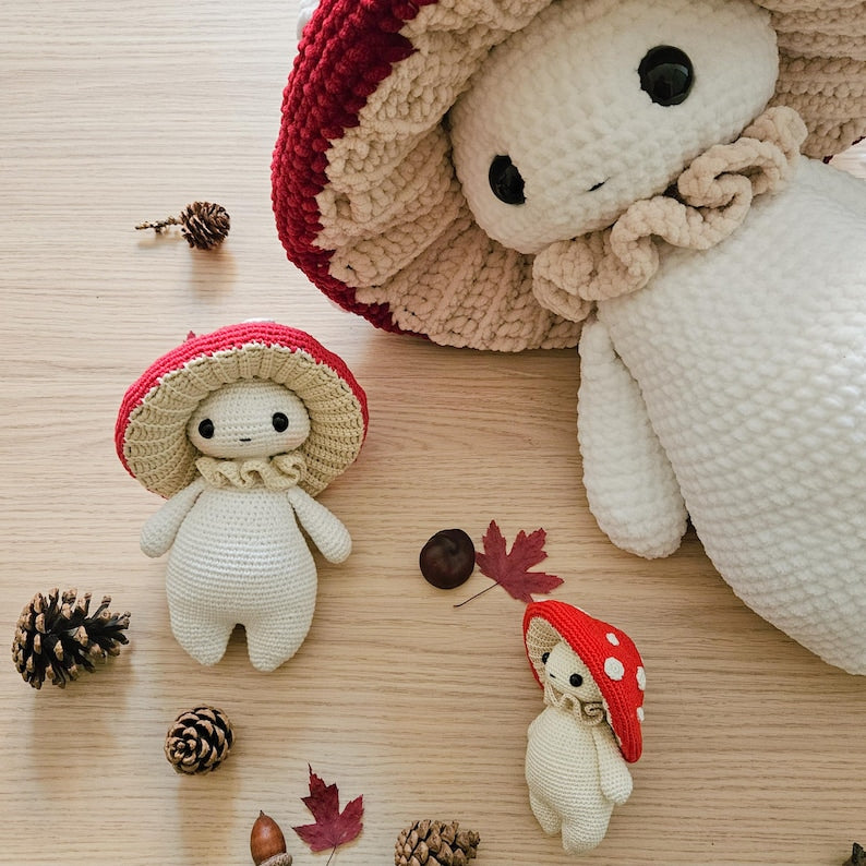 Mushroom Guy Critter Stitch Crochet Pattern – Cute Amigurumi PDF Tutorial