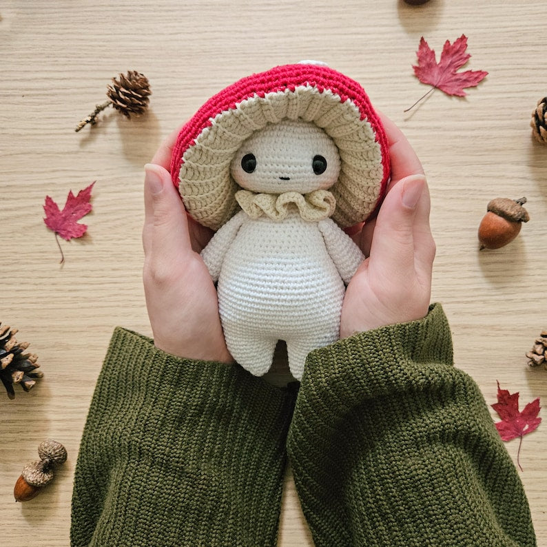Mushroom Guy Critter Stitch Crochet Pattern – Cute Amigurumi PDF Tutorial