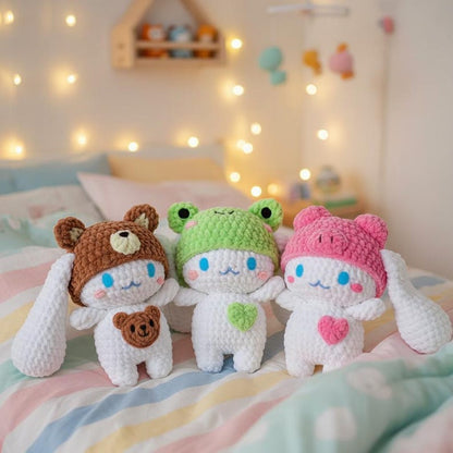 3 Cinnamoroll Crochet Patterns with video Tutoria