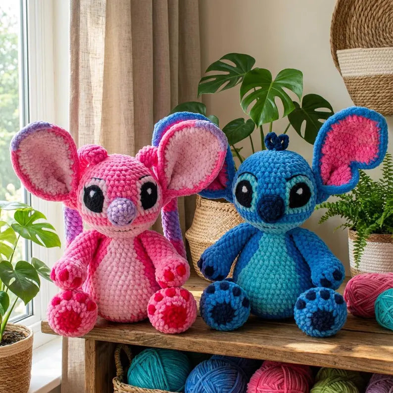 Stitch & Angel Crochet Pattern Bundle PDF + Video Tutorial